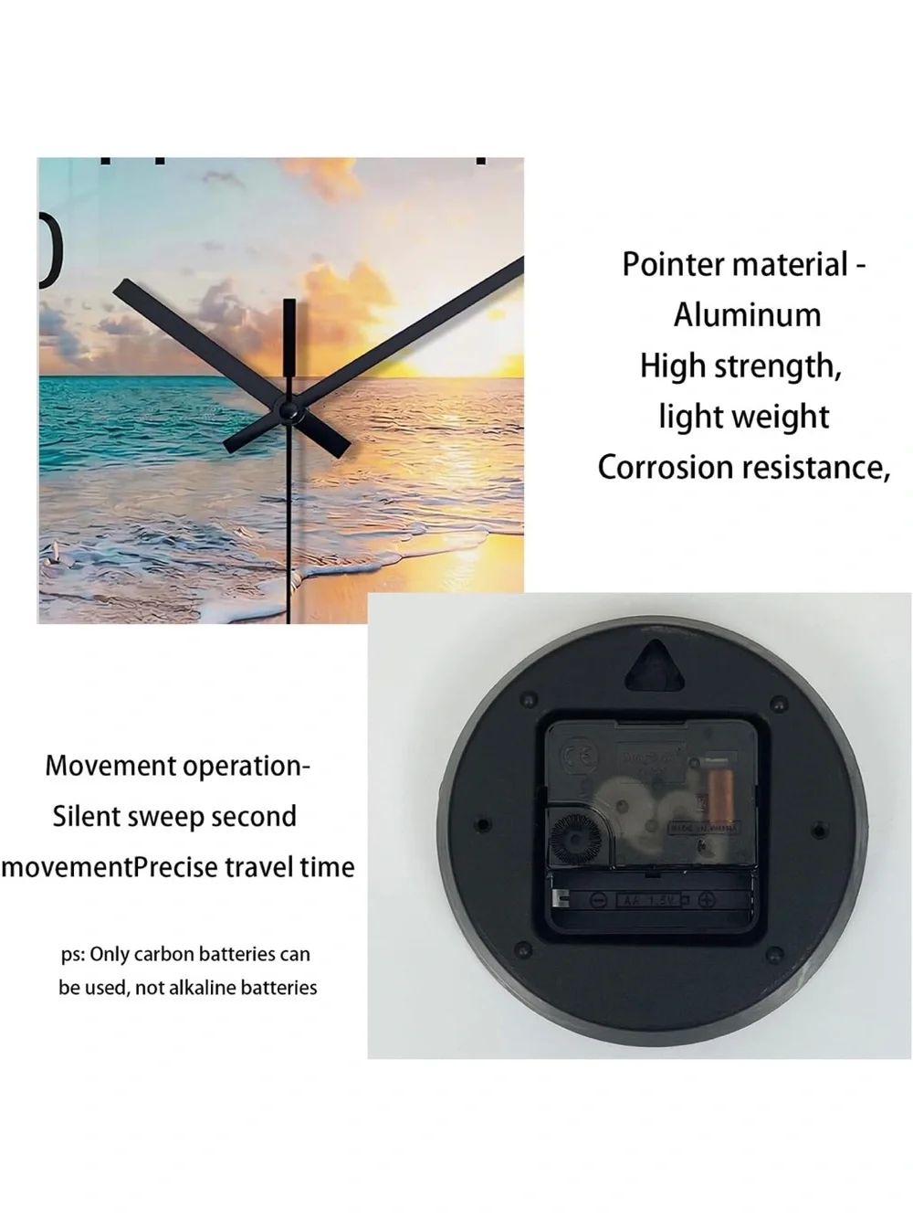 Beach Sunset Wall Clock